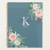 Elegant Waterverf Floral Planner (Voorkant)