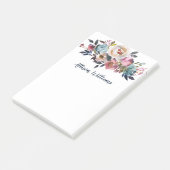 Elegant Waterverf Floral Post-it® Notes (Schuin)