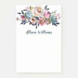 Elegant Waterverf Floral Post-it® Notes
