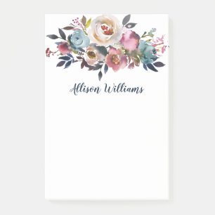 Elegant Waterverf Floral Post-it® Notes