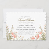 Elegant Waterverf Floral Rustic Vrijgezellenfeest Kaart (Voorkant)