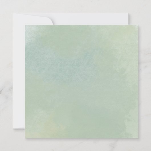 Elegant Waterverf Floral Sage Vrijgezellenfeest Kaart (Achterkant)