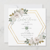 Elegant Waterverf Floral Sage Vrijgezellenfeest Kaart (Voorkant)