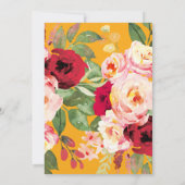 Elegant Waterverf Floral Spring Save the Date Kaart (Achterkant)