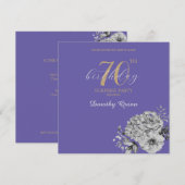 Elegant Waterverf Floral Surprise Birthday Party Kaart (Voorkant / Achterkant)