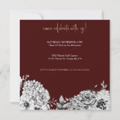 Elegant Waterverf Floral Surprise Birthday Party Kaart (Achterkant)