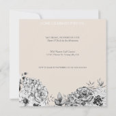 Elegant Waterverf Floral Surprise Birthday Party Kaart (Achterkant)