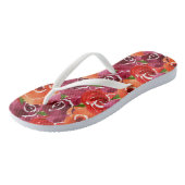 Elegant Waterverf Floral Teenslippers (Schuin)