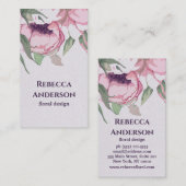 Elegant Waterverf Floral Visitekaartje (Voorkant / Achterkant)
