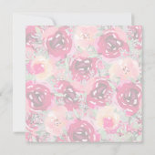 Elegant Waterverf Floral Vrijgezellenfeest Kaart (Achterkant)