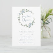 Elegant Waterverf Floral Vrijgezellenfeest Kaart (Staand voorkant)