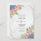 Elegant Waterverf Floral Vrijgezellenfeest Kaart (Voorkant)