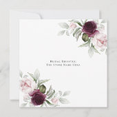 Elegant Waterverf Floral Vrijgezellenfeest Kaart (Achterkant)