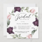 Elegant Waterverf Floral Vrijgezellenfeest Kaart (Voorkant)