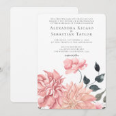 Elegant Waterverf Floral Wedding (Voorkant / Achterkant)