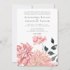 Elegant Waterverf Floral Wedding