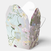 Elegant Waterverf Floral Wedding Bedankdoosjes (Geopend)