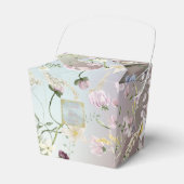 Elegant Waterverf Floral Wedding Bedankdoosjes (Voorkant Zijde)