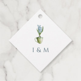 Elegant Waterverf Floral Wedding Bedankjes Labels