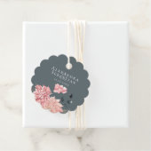 Elegant Waterverf Floral Wedding Bedankjes Labels (In situ)