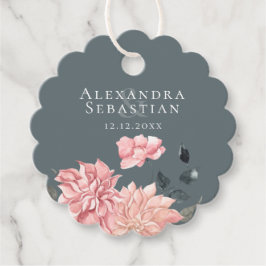 Elegant Waterverf Floral Wedding Bedankjes Labels
