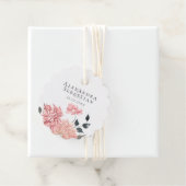 Elegant Waterverf Floral Wedding Bedankjes Labels (In situ)