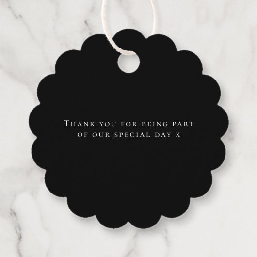 Elegant Waterverf Floral Wedding Bedankjes Labels (Achterkant)