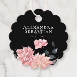 Elegant Waterverf Floral Wedding Bedankjes Labels