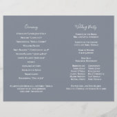 Elegant Waterverf Floral Wedding Ceremony Programm (Achterkant)