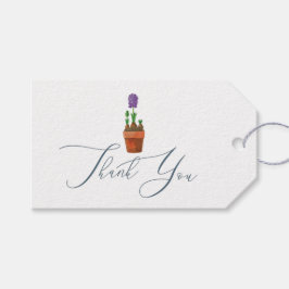 Elegant Waterverf Floral Wedding Dank je wel Cadeaulabel