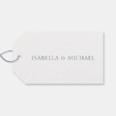 Elegant Waterverf Floral Wedding Dank je wel Cadeaulabel (Achterkant Horizontaal)