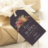 Elegant Waterverf Floral Wedding Favor Cadeaulabel