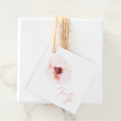 Elegant Waterverf Floral Wedding Favor Labels (In situ)
