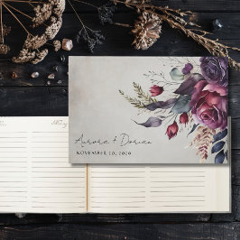 Elegant Waterverf Floral Wedding Gastenboek