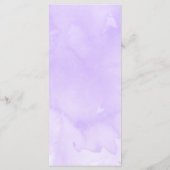 Elegant Waterverf Floral Wedding Menu Card (Achterkant)