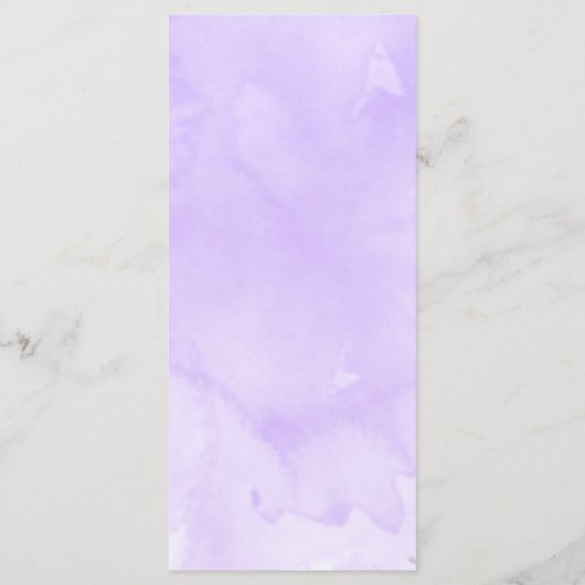 Elegant Waterverf Floral Wedding Menu Card (Achterkant)