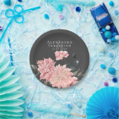 Elegant Waterverf Floral Wedding Papieren Bordje (Feest)