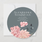 Elegant Waterverf Floral Wedding Save the Date (Voorkant)