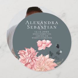 Elegant Waterverf Floral Wedding Save the Date