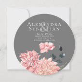 Elegant Waterverf Floral Wedding Save the Date (Voorkant)