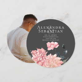 Elegant Waterverf Floral Wedding Save the Date