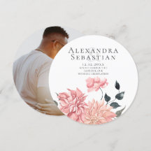 Elegant Waterverf Floral Wedding Save the Date