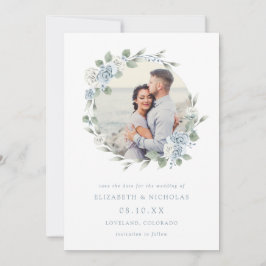 Elegant Waterverf Floral Wedding Save The Date
