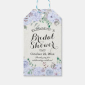 Elegant Waterverf Floral Wedding Vrijgezellenfeest Cadeaulabel (Voorkant)