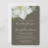 Elegant Waterverf Floral White Magnolia Flower Kaart (Voorkant)