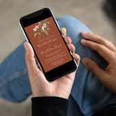 Elegant Waterverf Floral White Terracotta Flower Kaart