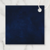 Elegant Waterverf Floral Wreath Merry Kerstmis Bedankjes Labels (Achterkant)