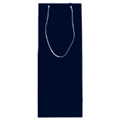 Elegant Waterverf Floral Wreath Prettige feestdage Wijn Cadeautas (Achterkant)