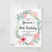 Elegant waterverf florale kaart (Voorkant)