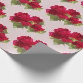 Elegant waterverf florale rozen Verpakkingspapier Cadeaupapier (Hoek)